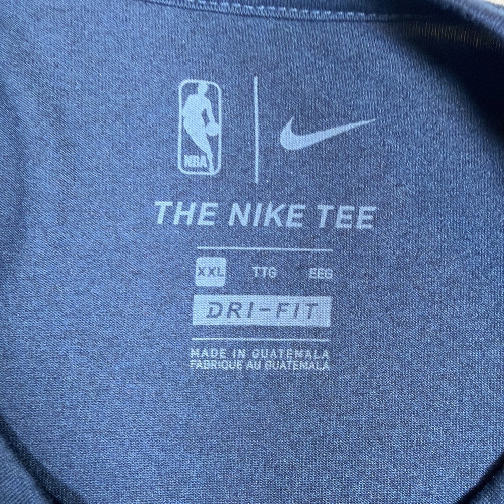 Nike Memphis Grizzlies Basketball Dri-FIT Long Sleeve Shirt Men's 2XL Blue NBA - Picture 4 of 12
